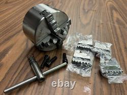 4 4-JAW SELF-CENTERING LATHE CHUCKS with extra jaws, #0404-SF Free Ship USA