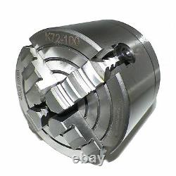 4 Inch 4 Jaw Independent Lathe Chuck with 5C Shank Non-Rotating