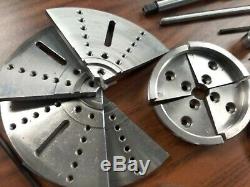4 wood lathe chuck kit w 5 sets jaws of different sizes 1x8TPI mounting 0404WD