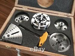 4 wood lathe chuck kit w 5 sets jaws of different sizes 1x8TPI mounting 0404WD