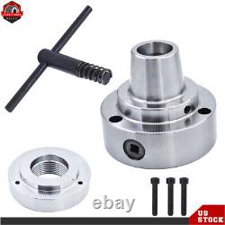 5C 5 Collet Lathe Chuck Closer Adp. 2-1/4 × 8 Thread With Semi-finished US