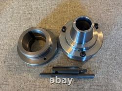 5C COLLET NOSE CHUCK, L00 LOO ADAPTER PLATE, 8 pcs 5C COLLETS