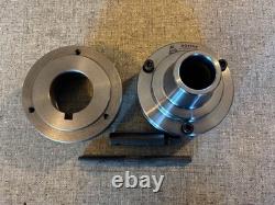 5C COLLET NOSE CHUCK, L00 LOO ADAPTER PLATE, 8 pcs 5C COLLETS