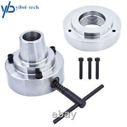 5C Collet Lathe Chuck 2-1/4 × 8 Threaded Hole Connection Plate 5 New