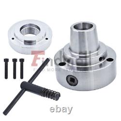 5C Collet Lathe Chuck 2-1/4 x 8 Threaded Hole Connection Plate 5
