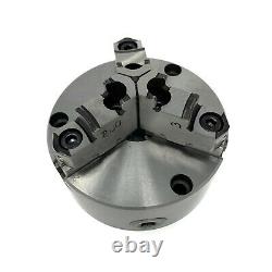 5 3-JAW SELF-CENTERING lathe CHUCK top bottom jaws L00 adapter #0503A-FM