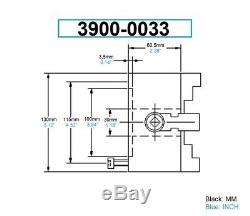 5 3-jaw Plain Back Lathe Chuck (3900-0033)