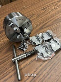 5 4-JAW SELF-CENTERING LATHE CHUCKS with extra jaws, #0504-SF Free Ship USA