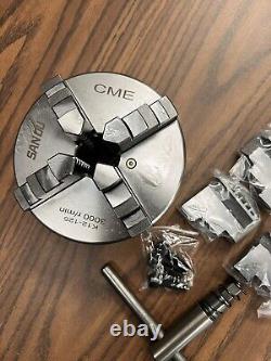5 4-JAW SELF-CENTERING LATHE CHUCKS with extra jaws, #0504-SF Free Ship USA