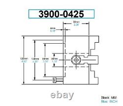 5 4-jaw Plain Back Self-centering Lathe Chuck (3900-0425)