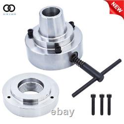5 5C Collet Lathe Chuck Closer 2-1/4 × 8 Threaded Hole Connection Plate