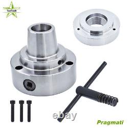 5 5C Collet Lathe Chuck Closer With Semi-finished Adp. 2-1/4 × 8 Thread
