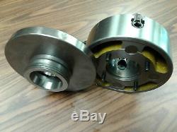 6 4-JAW LATHE CHUCK w independent jaws w L00 adapter semi-finished #0604F0