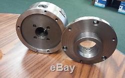 6 4-JAW SELF-CENTERING LATHE CHUCK w. Top&bottom jaws w. 2-1/4-8 adapter-new