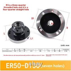 80/100/125/130mm Diameter ER-40/50 Collet Chuck Compact Lathe Holder For Milling