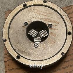 8 3 Jaw Self Centering Plain Back Lathe Chuck Reversible With T-Handle Wrench