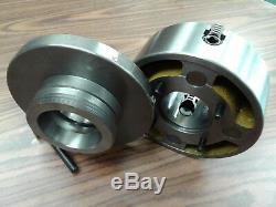 8 4-JAW LATHE CHUCK w. Independent jaws w. L0 adapter semi-finish#0804F0-NEW