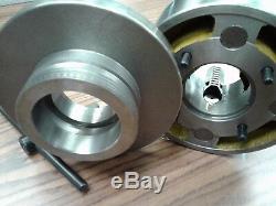 8 4-JAW LATHE CHUCK w. Independent jaws w. L0 adapter semi-finish#0804F0-NEW