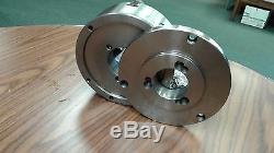 8 4-Jaw Self-Centering Lathe Chuck top&bottom jaws w. D1-4 adapter plate-new