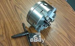 8 6-JAW SELF-CENTERING LATHE CHUCK w. Solid jaws, w. 1-1/2-8 adapter-new