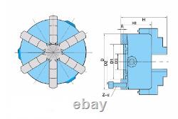 8 6-Jaw Lathe Chuck Self-Centering Milling Drilling Collet Machine Accessories