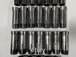 8w Wade 26pc Collet Lot Hardinge 8wn Round Smooth Lathe Chuck Set 1/16 1/8 1/2