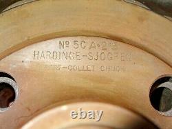 9 INCH DIA. HARDINGE-SJOGREN 5C SPEED COLLET CHUCK LATHE SPINDLE No. 5C A-2-5