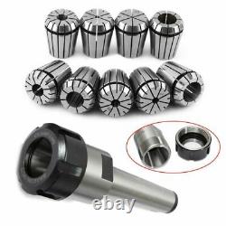 9 Pieces Morse Chuck Holder Er Spring Clamps Collet For Cnc Milling Lathe Tool
