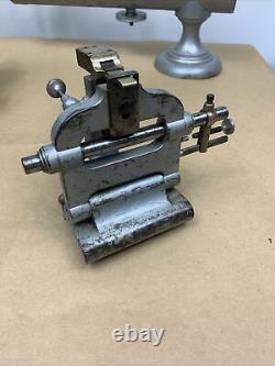 American Watch Clock Makers Lathe 8 MM Cross Slide Collets, Chucks, & Tools