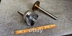 Antique Cushman 3 jaw watchmaker lathe chuck with draw bar collet mount