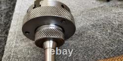 Antique Cushman 3 jaw watchmaker lathe chuck with draw bar collet mount
