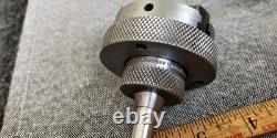 Antique Cushman 3 jaw watchmaker lathe chuck with draw bar collet mount
