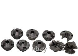Assorted mechanical collet/chuck/jaw milling machine tool hold lathe components