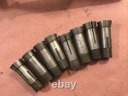 Atlas Craftsman 12 10 Lathe Collets Set Closer Draw Bar Royal Sutton