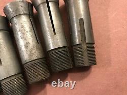 Atlas Craftsman 12 10 Lathe Collets Set Closer Draw Bar Royal Sutton