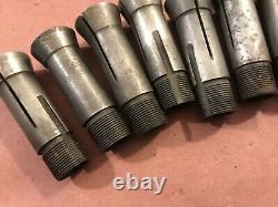 Atlas Craftsman 12 10 Lathe Collets Set Closer Draw Bar Royal Sutton