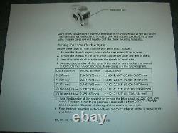 Atlas Craftsman Dunlap 109 Lathe Er32 Collet Chuck+7 Collets 1/2-20 Mount+wrench