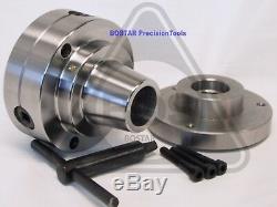 BOSTAR 5C Collet Lathe Chuck With 1-10 Threaded Backplate Adapter