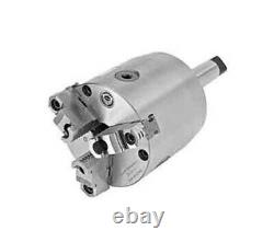 Bison 6 3-Jaw (2-Pcs. Rev.) Self-Centering Rotating Lathe Chuck withMT#5 Shank
