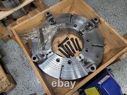 Bison 7-856-3223 32 Steel Heavy Duty 4 Jaw Independent Lathe Chuck, A2-20 Mount