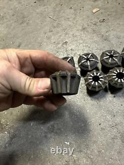 Brown Sharpe Rubber Flex Collet 10pc Set Metal Lathe Screw Machine Machinist Too
