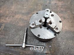 Buck 8 3-Jaw Adjust-Tru Lathe Chuck L0 Mount 2083R 2-Piece Jaws 2.25 Center