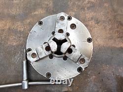 Buck 8 3-Jaw Adjust-Tru Lathe Chuck L0 Mount 2083R 2-Piece Jaws 2.25 Center