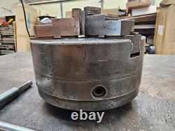 Buck 8 3-Jaw Adjust-Tru Lathe Chuck L0 Mount 2083R 2-Piece Jaws 2.25 Center