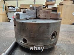 Buck 8 3-Jaw Adjust-Tru Lathe Chuck L0 Mount 2083R 2-Piece Jaws 2.25 Center