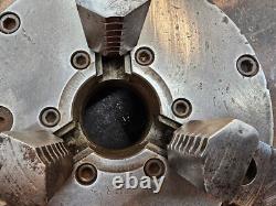 Buck 8 3-Jaw Adjust-Tru Lathe Chuck L0 Mount 2083R 2-Piece Jaws 2.25 Center