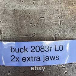 Buck 8 3-Jaw Adjust-Tru Lathe Chuck L0 Mount 2083R 2-Piece Jaws 2.25 Center
