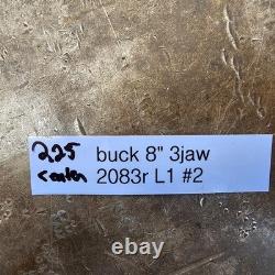 Buck 8 3-Jaw Adjust-Tru Lathe Chuck L1 Mount 2083R 2-Piece Jaws 2.25 Center #2