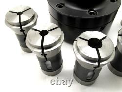 CLEAN! ATS B42 CNC COLLET CHUCK LATHE NOSEPIECE with A2-5 MOUNT & COLLETS #A5-TL42