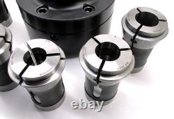 CLEAN! ATS B42 CNC COLLET CHUCK LATHE NOSEPIECE with A2-5 MOUNT & COLLETS #A5-TL42